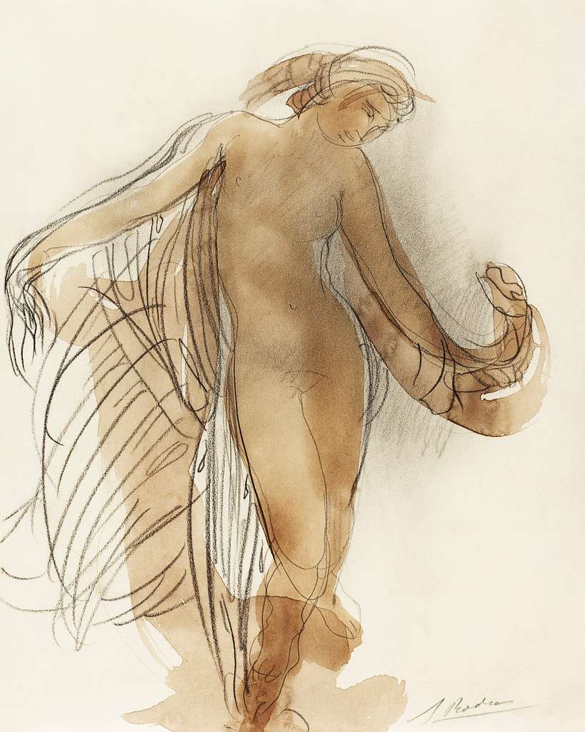 Naked woman dancing, vintage nude illustration. Figure Facing Forward by  Auguste Rodin. Original from The National Gallery of Art. Digitally  enhanced by rawpixel - PICRYL - Public Domain Media Search Engine Public