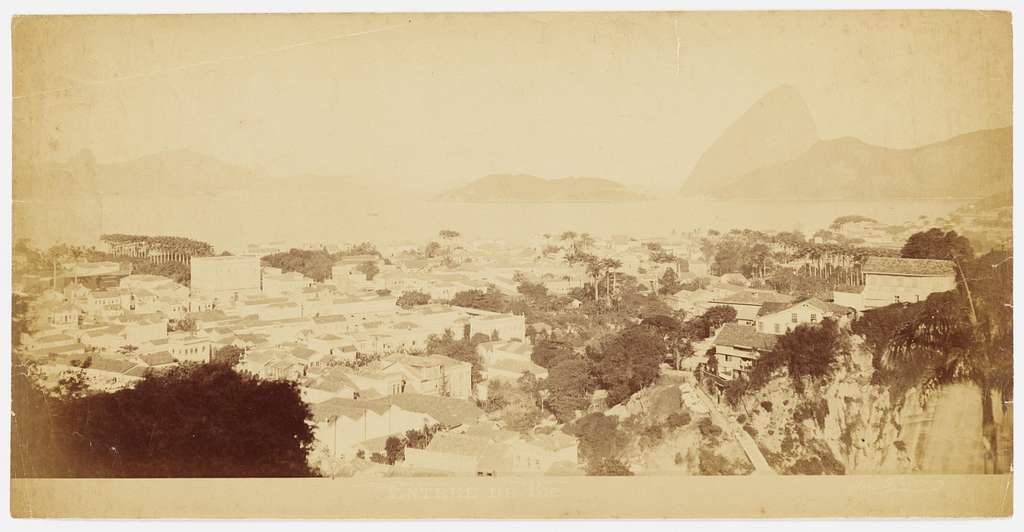 Vista dos bairros do Flamengo e Catete; a partir do Morro Santo Amaro ...