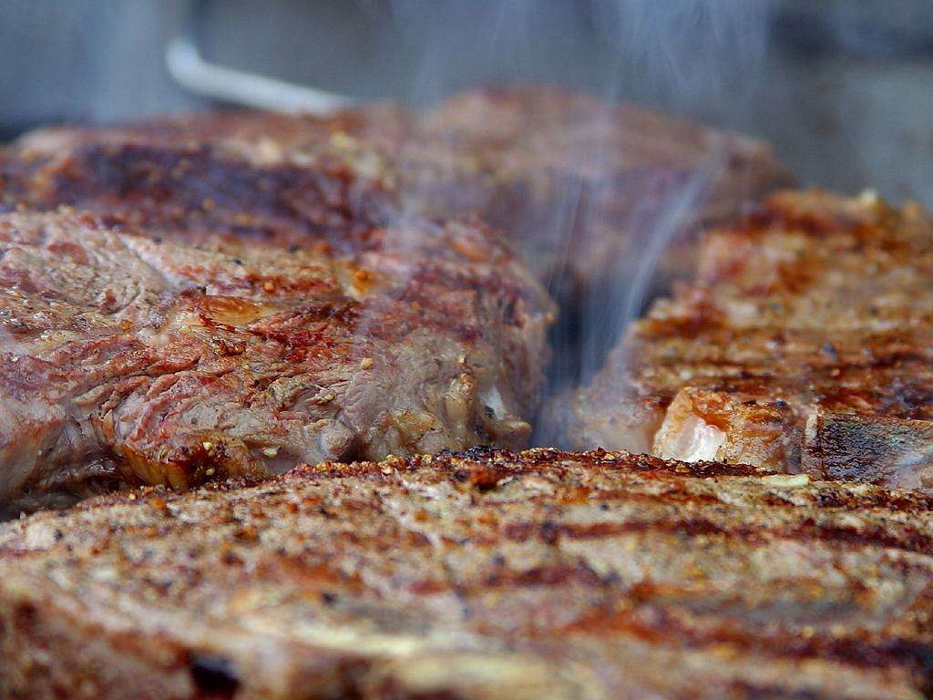 Steak On The Libra, Measuring The Meat Before Cooking Or Selling Stock  Photo, Picture and Royalty Free Image. Image 16220282.