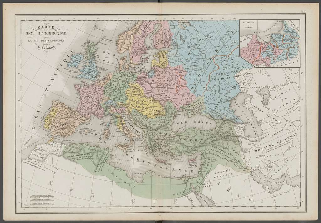 Carte Moderne de l'Europe 