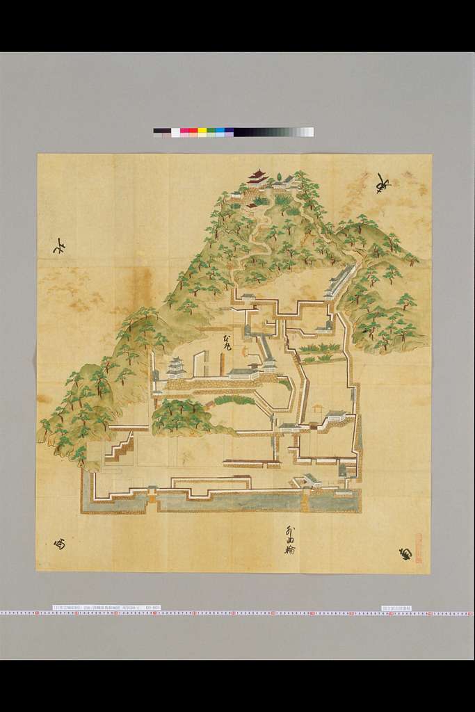 NDL1286514 〔日本古城絵図〕 山陰道之部.250 因幡国鳥取城図 - PICRYL 