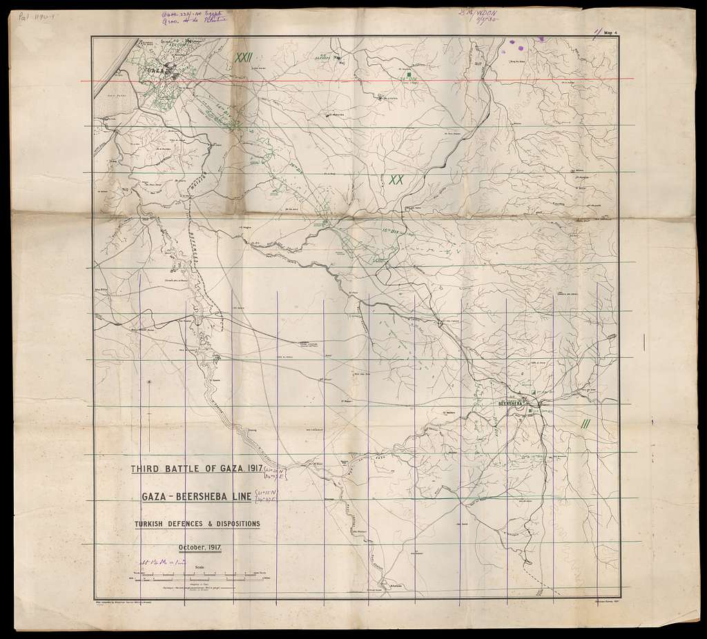 War maps of Palestine 04-3rd-battle-of-gaza--gaza-beersheba-line ...