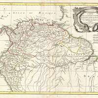 1771 Bonne Mapa de tierra firme o el Norte de América del Sur Fotografía de  stock - Alamy