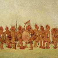 Braves' Dance, Ojibwa by George Catlin