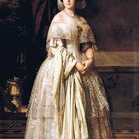 Eugenie de Montijo, Countess of Teba', 1849, Oil on canvas. FEDERICO DE  MADRAZO . TEBA CONDESA DE. Canvas Print
