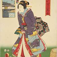 NDL-DC 1303841-Utagawa Kunisada Kunihisa II-江戸名所百人美女 浅草寺-安政4 - PICRYL -  Public Domain Media Search Engine Public Domain Image