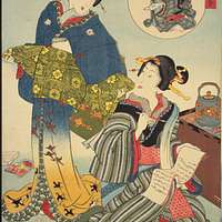 NDL-DC 1310928 Utagawa Kunisada 鼠小紋東君新形桶の口の場 crd - PICRYL - Public Domain  Media Search Engine Public Domain Image