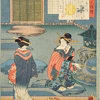 NDL-DC 1308917-Utagawa Kunisada-名伎三十六佳撰 とこ夏の話 - PICRYL - Public Domain  Media Search Engine Public Domain Image