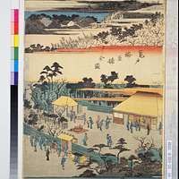 NDL-DC 1303587-Utagawa Hiroshige II-東都三十六景 吉原仲之町 - PICRYL - Public Domain  Media Search Engine Public Domain Image