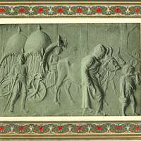 Bahram Gur Exhibiting his Prowess in Wrestling at the Court of Shangul,  King of India