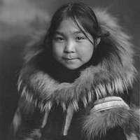 Eskimo girl named Katesarina wearing anorak, Nome, Alaska, between 1912 ...