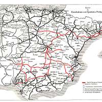 Mapa dos caminhos de ferro em Portugal 1895 - PICRYL - Public Domain Media  Search Engine Public Domain Search