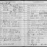 Address Book of Watergate Burglar Bernard Barker Discovered in a