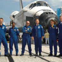 DVIDS - Images - STS-122 Crew Members visit the Pro Football Hall of Fame  in Canton Ohio. STS-122 Astronaut poses by a Detroit Lions display case. He  was drafted by the Lions