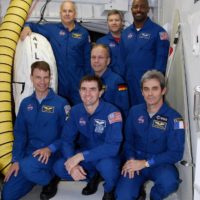 DVIDS - Images - STS-122 Crew Members visit the Pro Football Hall of Fame  in Canton Ohio. STS-122 Astronaut poses by a Detroit Lions display case. He  was drafted by the Lions