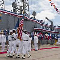 DVIDS - Images - USS Kearsarge Color Guard Presents the Colors at