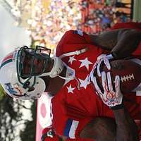 Miami Dolphins - Wide receiver Brandon Marshall (19) during warm ups.