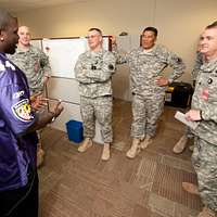 Ravens Fullback Vonta Leach Gives Christmas to Robeson County