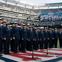 Glee at NY Jets game, US Coast Guard Photo - PICRYL - Public Domain Media  Search Engine Public Domain Search