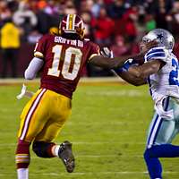 Washington Redskins wide receiver Pierre Garcon (88) catches the winning  touchdown against the, Stock Photo, Picture And Rights Managed Image.  Pic. PAH-62350808