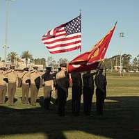 Marine Major General Ronald L. Bailey, left, Commanding General