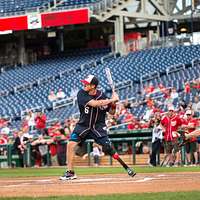 Atlanta Braves mascot, Homer, walks onto the field - PICRYL - Public Domain  Media Search Engine Public Domain Image