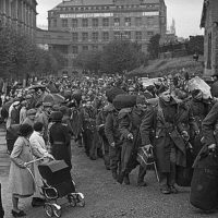 Royal Welch Fusiliers Territorials leave Newtown - PICRYL - Public ...