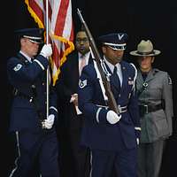 USAF Honor Guard kicks off Redskins Game