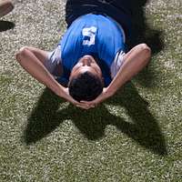 A Warrior is graded during the sit up event as part PICRYL