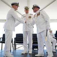 Cmdr. Carl Trask left from Glendora California NARA DVIDS