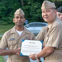 Rear Adm. Barry C. Black, Chief Of Navy Chaplains Listens To Adm