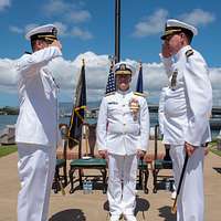 Sgt. Maj. Carlos Ruiz (right), outgoing sergeant major - NARA & DVIDS  Public Domain Archive Public Domain Search