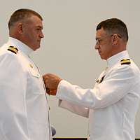 Capt. Aaron Theime, commanding officer, Submarine Learning - NARA