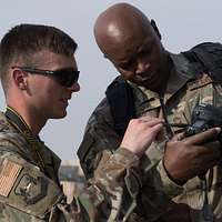 BAGRAM AIRFIELD, Afghanistan - Spc. Damirra Palacios, an