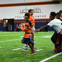 Children attending the Denver Broncos Salute to Service - PICRYL