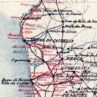 Mapa dos caminhos de ferro em Portugal 1895 - PICRYL - Public Domain Media  Search Engine Public Domain Search