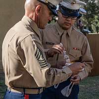 U.S. Marine Sgt. Maj. Carlos A. Reina, current Senior - PICRYL