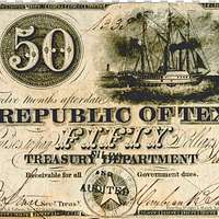 Fifty Dollars: Republic of Texas 1840 – The Antiquarium Antique