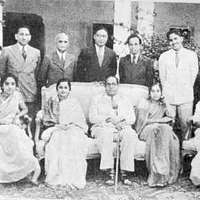 Dr. Ambedkar at Hyderabad with Mrs. Pradhan, Savita Ambedkar, Balu ...